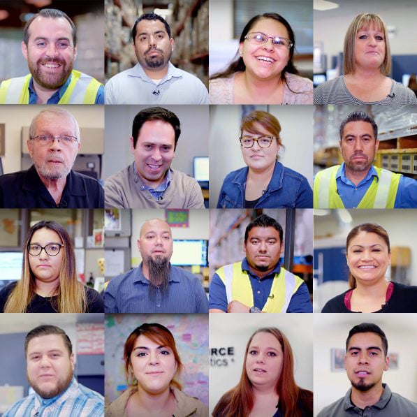 Image showing a collage of people working at Source Logistics