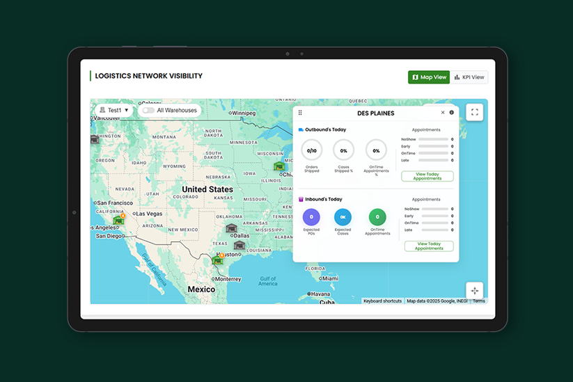 A tablet displaying a 